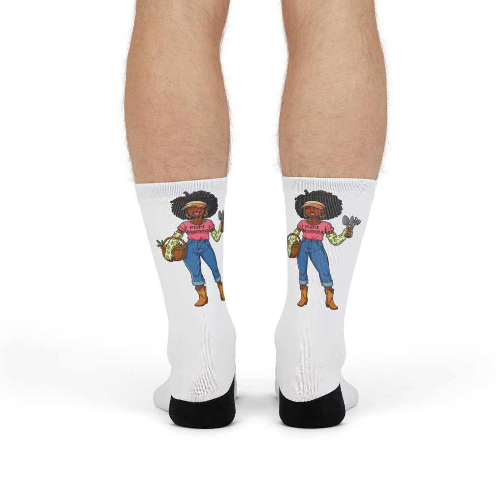 Gardener Girl Crew Socks — Sublimation Printed Gardening Socks