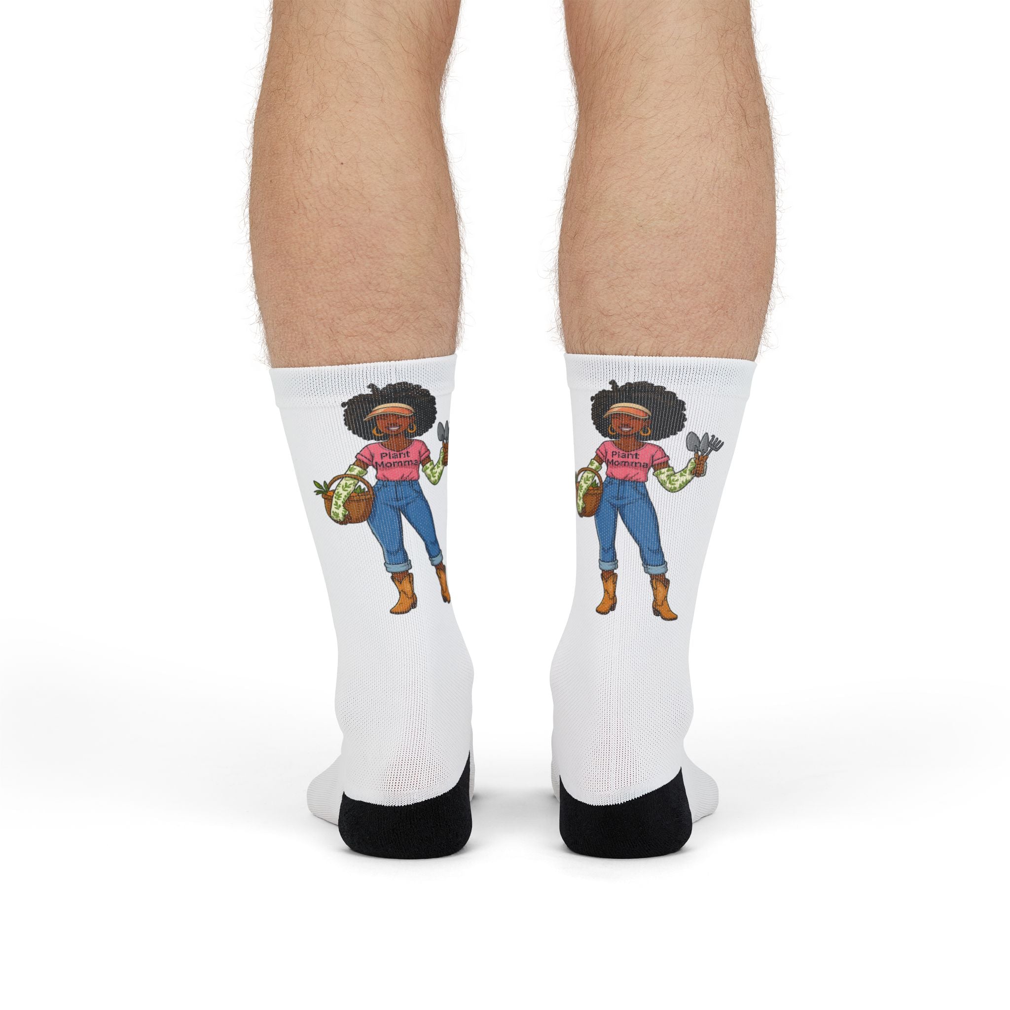 Gardener Girl Crew Socks — Sublimation Printed Gardening Socks