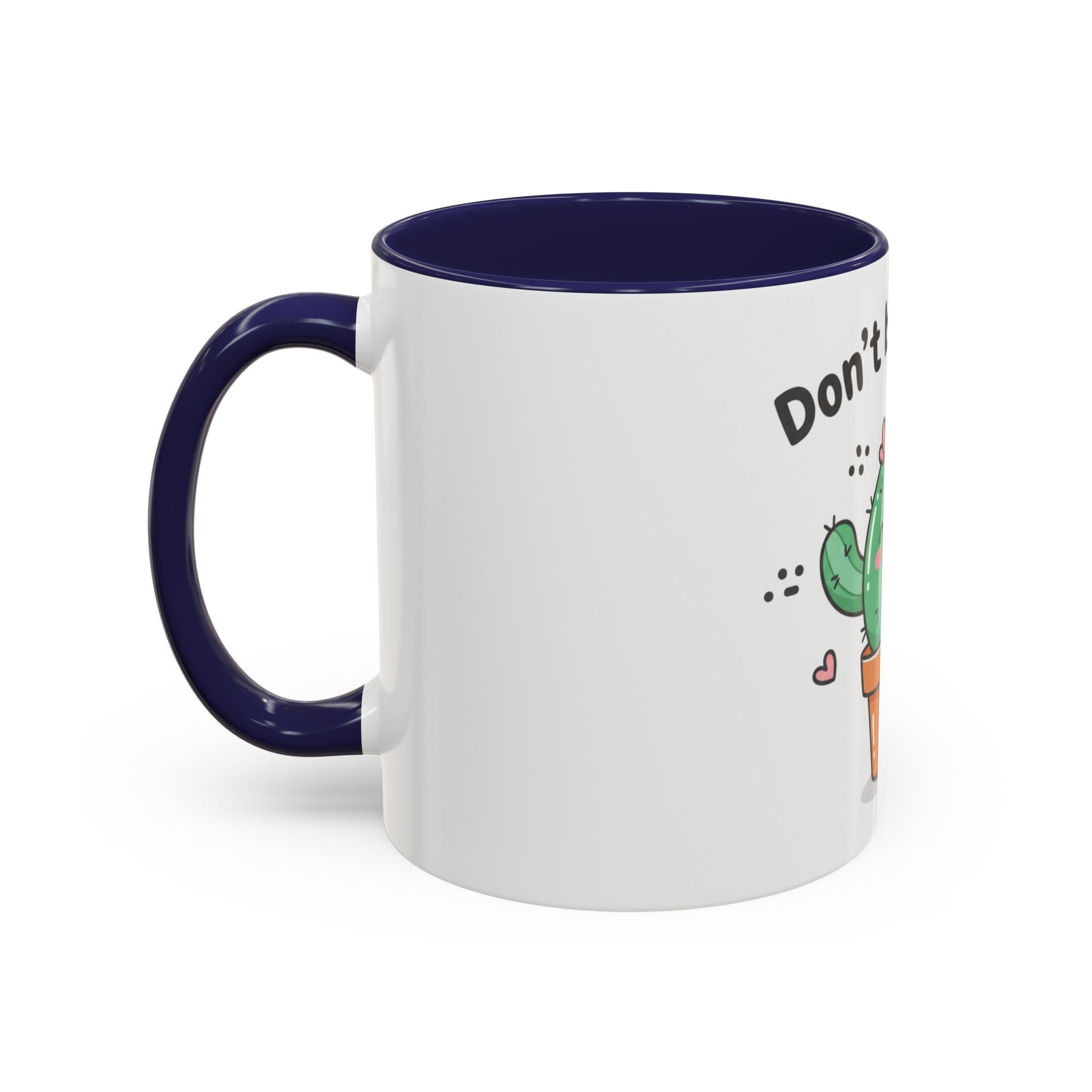 Cute Cactus Humor Accent Coffee Mug — Funny Succulent Coffee Cup (11/15 oz)