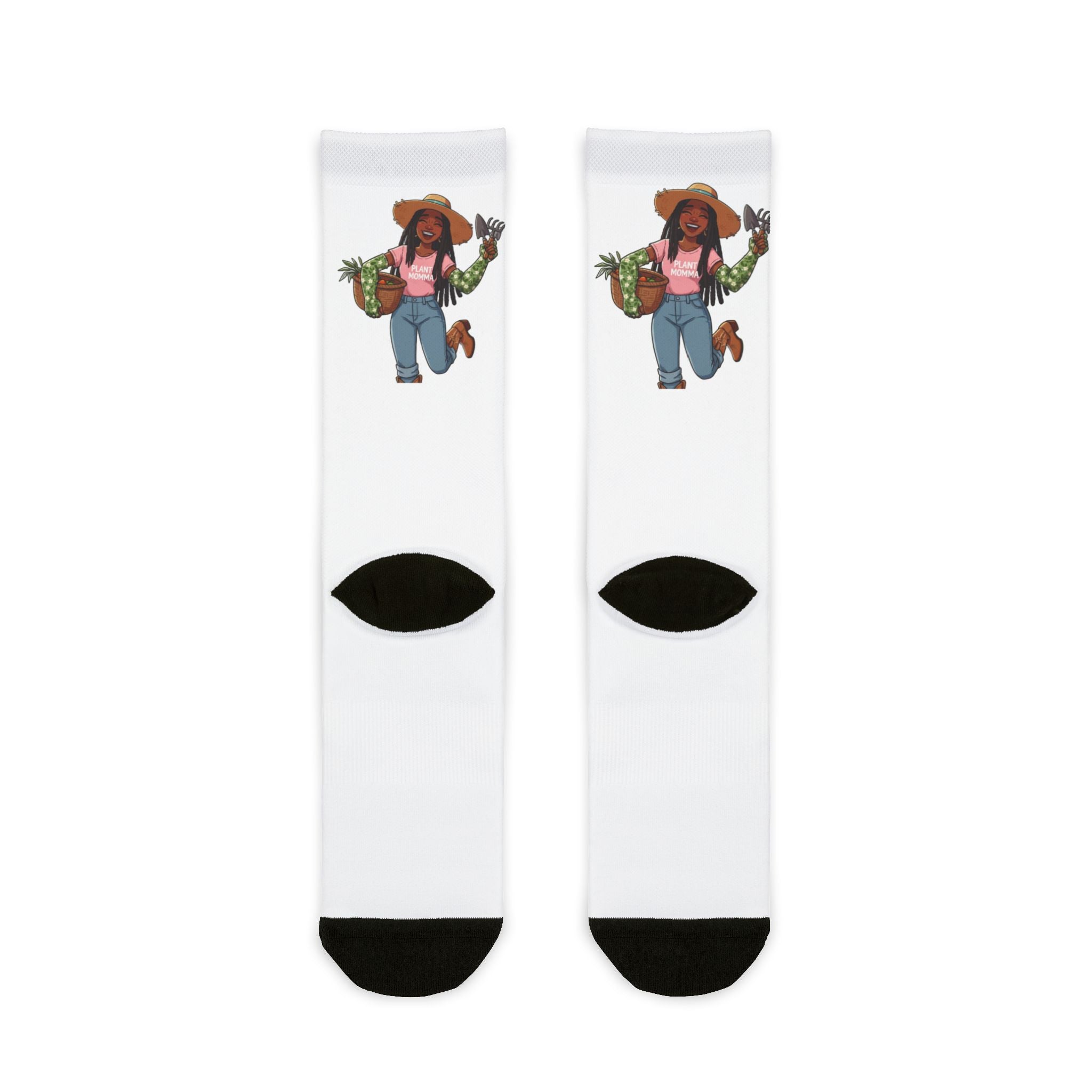 Garden Girl Crew Socks — Cute Plant Lady Sublimation Socks