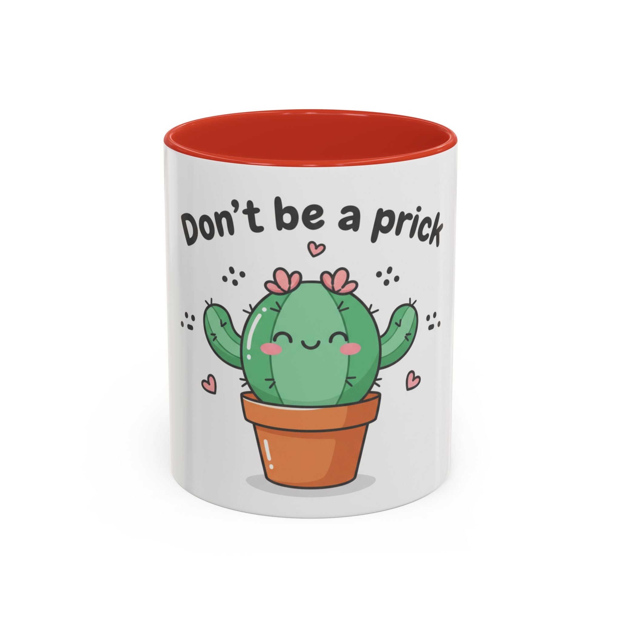 Cute Cactus Humor Accent Coffee Mug — Funny Succulent Coffee Cup (11/15 oz)