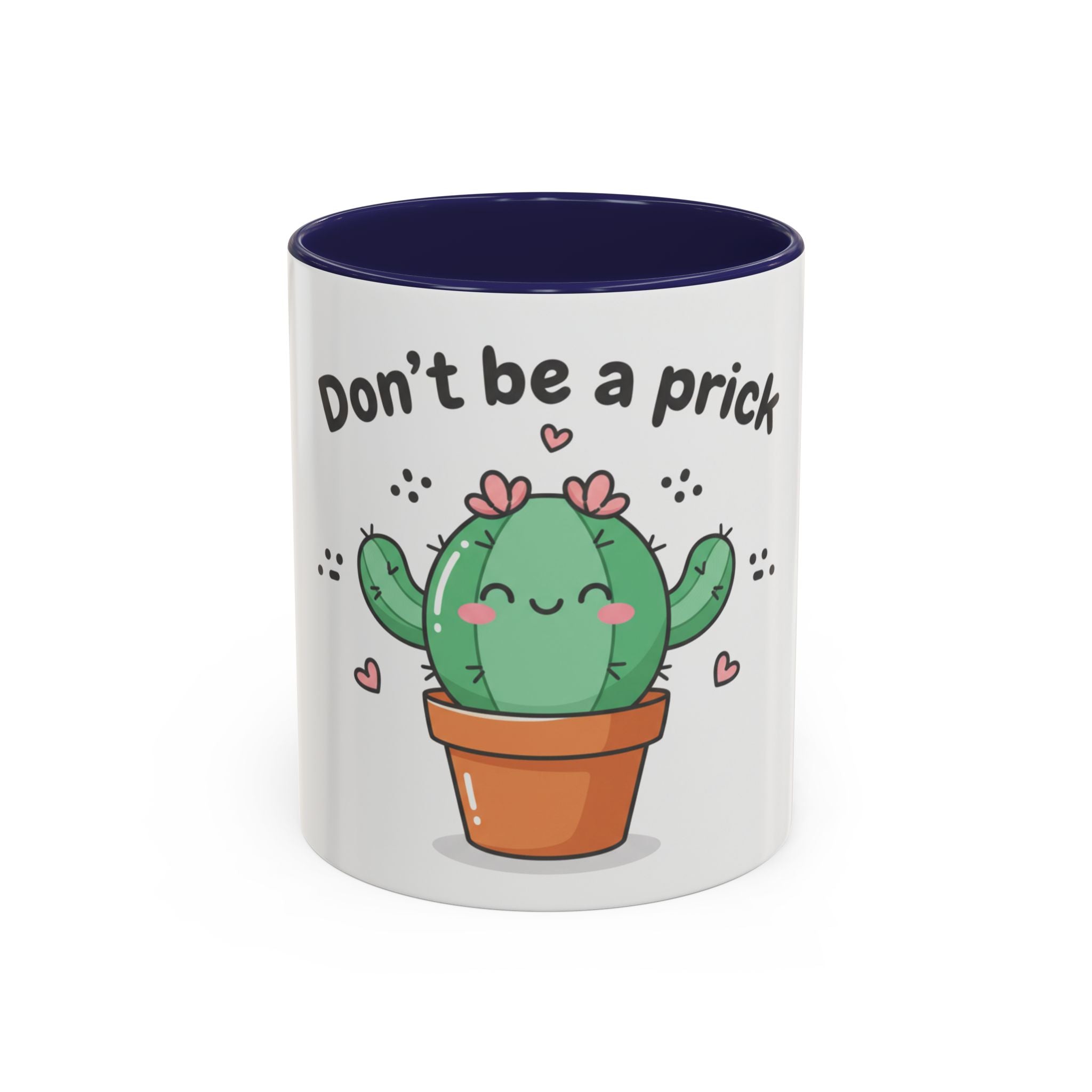 Cute Cactus Humor Accent Coffee Mug — Funny Succulent Coffee Cup (11/15 oz)