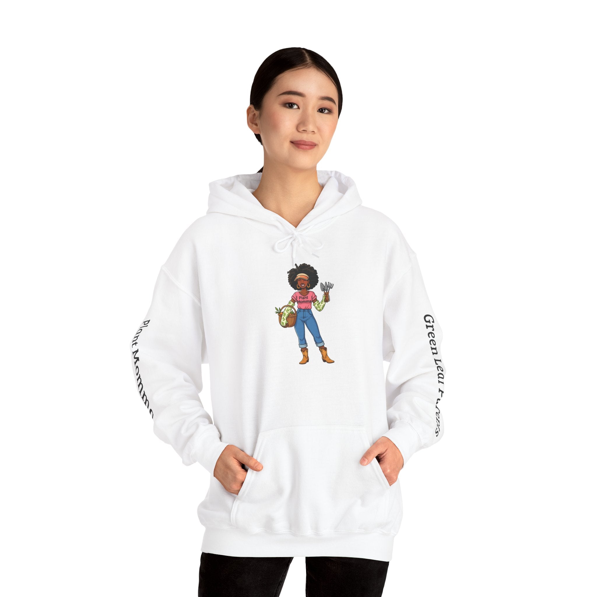 Afro Plant Momma Hoodie — Cozy Sweatshirt for Gardeners & Plant Lovers
