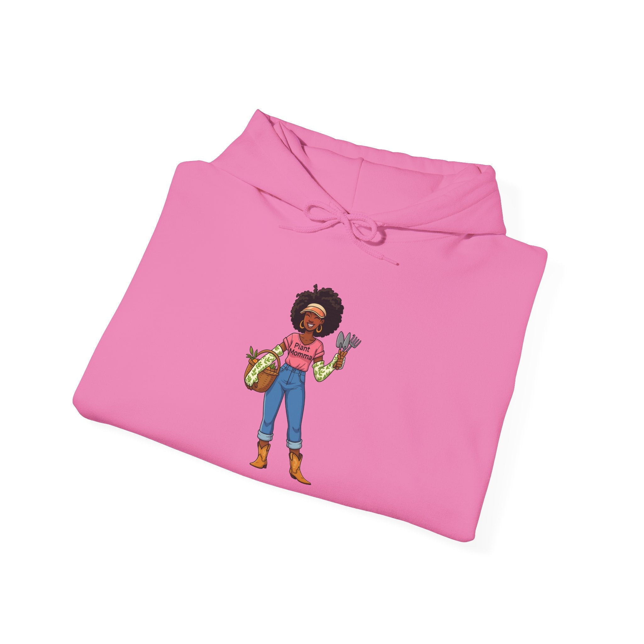 Afro Plant Momma Hoodie — Cozy Sweatshirt for Gardeners & Plant Lovers