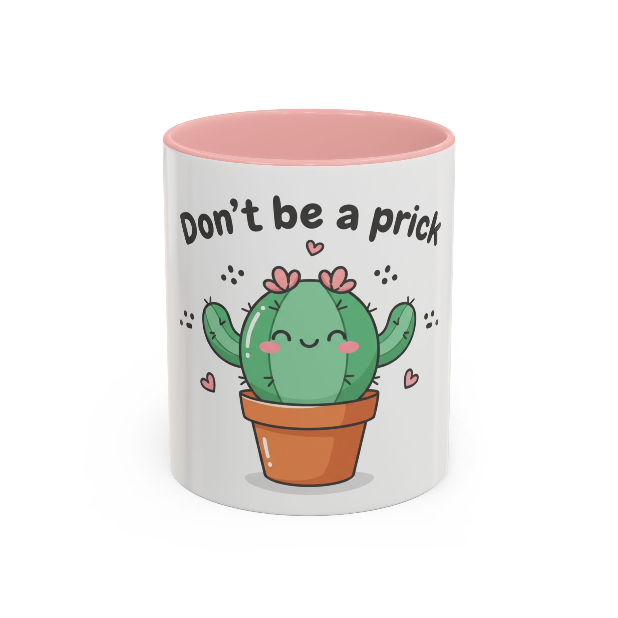 Cute Cactus Humor Accent Coffee Mug — Funny Succulent Coffee Cup (11/15 oz)