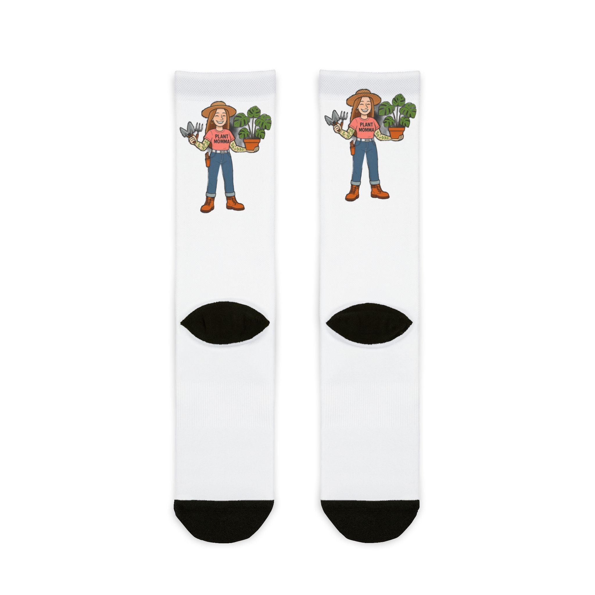 Gardener Graphic Crew Socks – Plant Lover Sublimation Socks