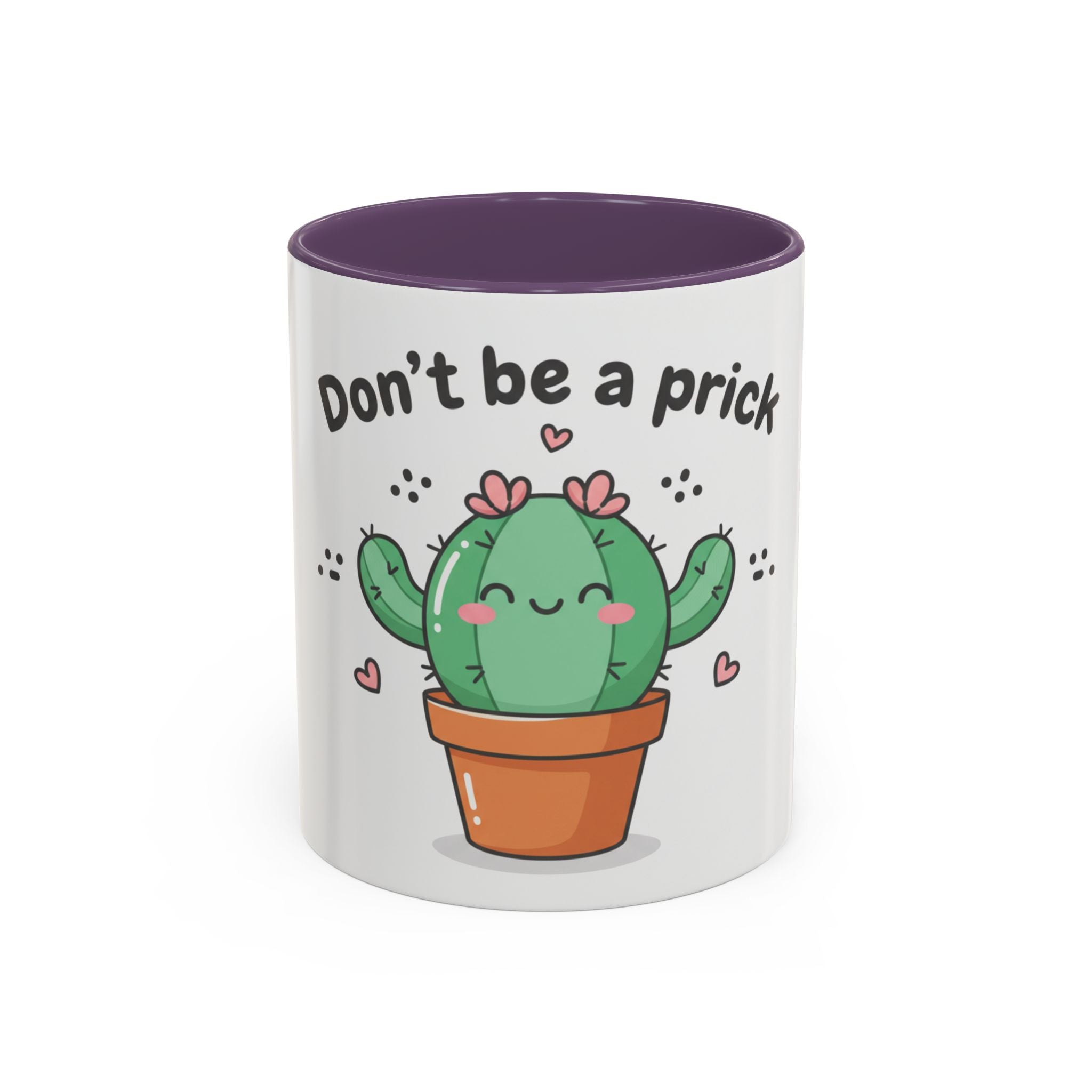 Cute Cactus Humor Accent Coffee Mug — Funny Succulent Coffee Cup (11/15 oz)