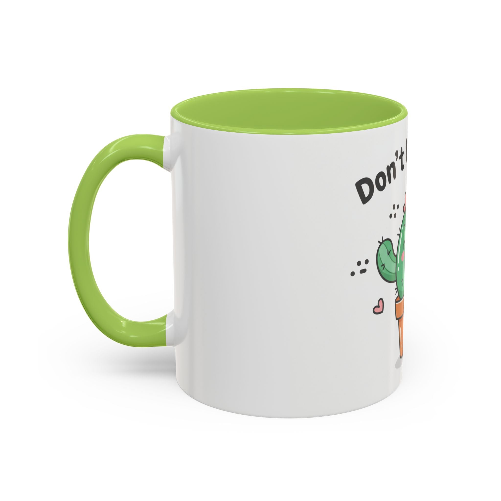 Cute Cactus Humor Accent Coffee Mug — Funny Succulent Coffee Cup (11/15 oz)