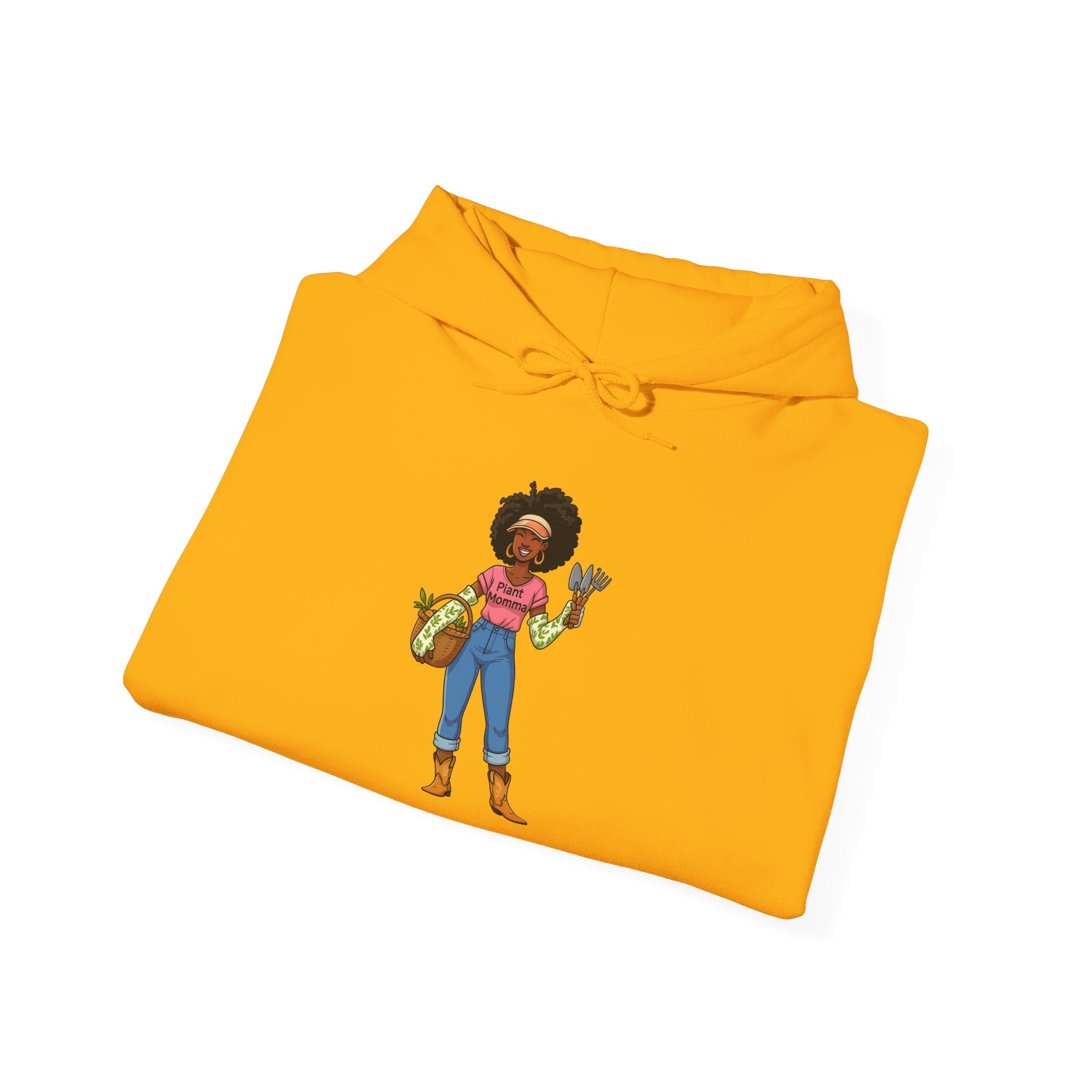 Afro Plant Momma Hoodie — Cozy Sweatshirt for Gardeners & Plant Lovers