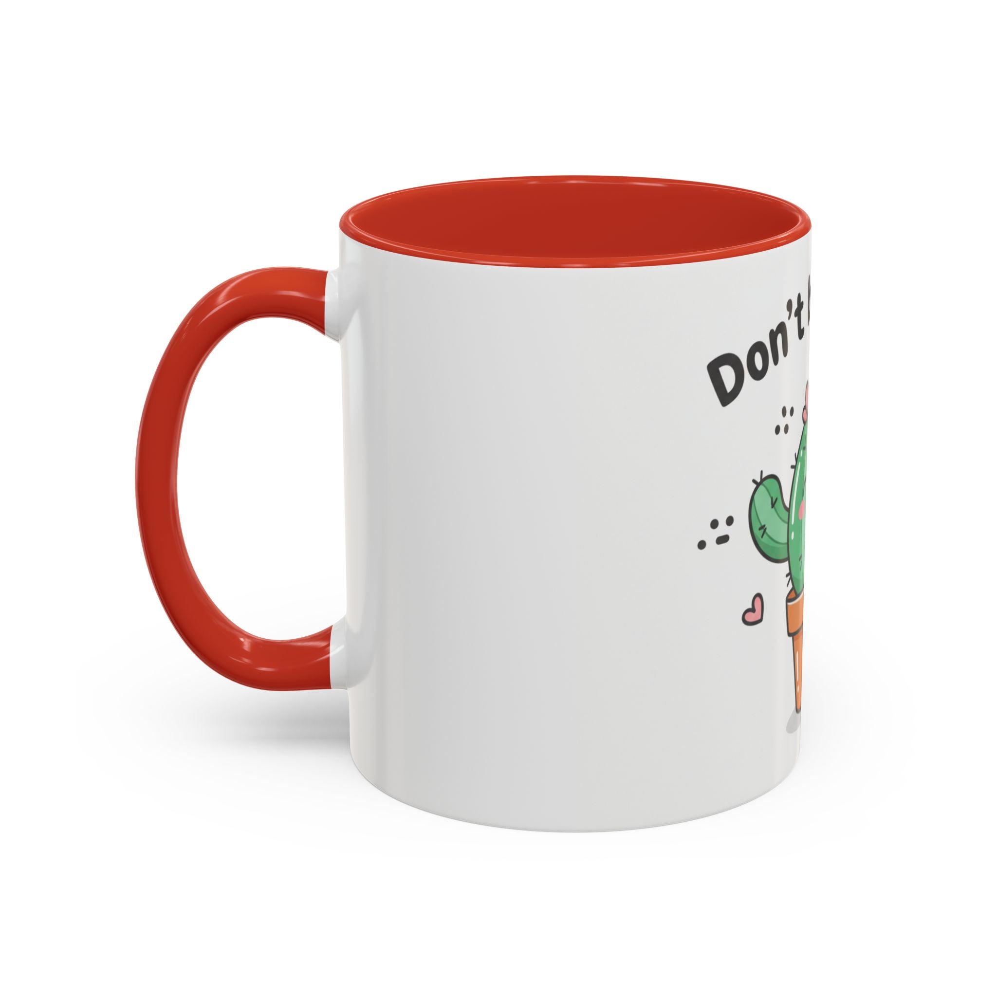 Cute Cactus Humor Accent Coffee Mug — Funny Succulent Coffee Cup (11/15 oz)