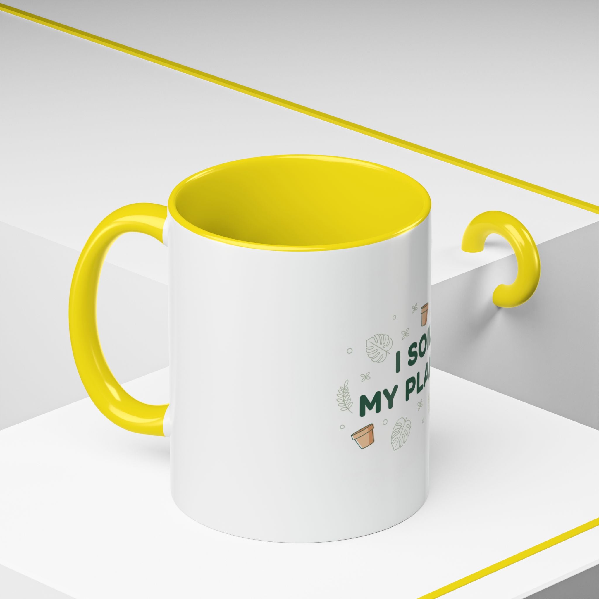 I Soil My Plants Coffee Mug — Funny Plant Lover Accent Mug (11/15oz)