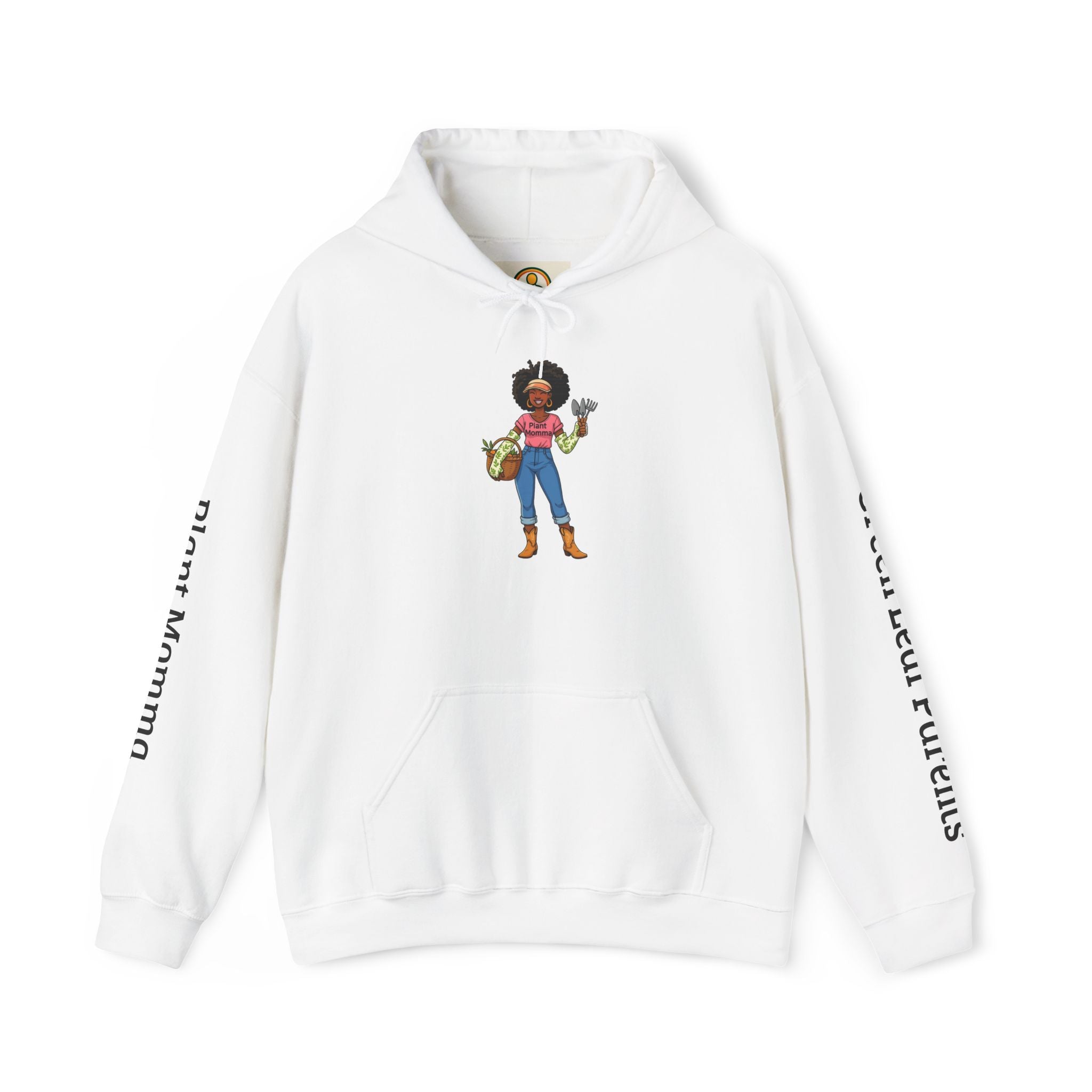 Afro Plant Momma Hoodie — Cozy Sweatshirt for Gardeners & Plant Lovers