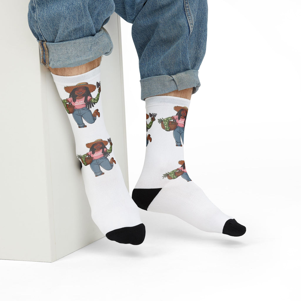 Garden Girl Crew Socks — Cute Plant Lady Sublimation Socks