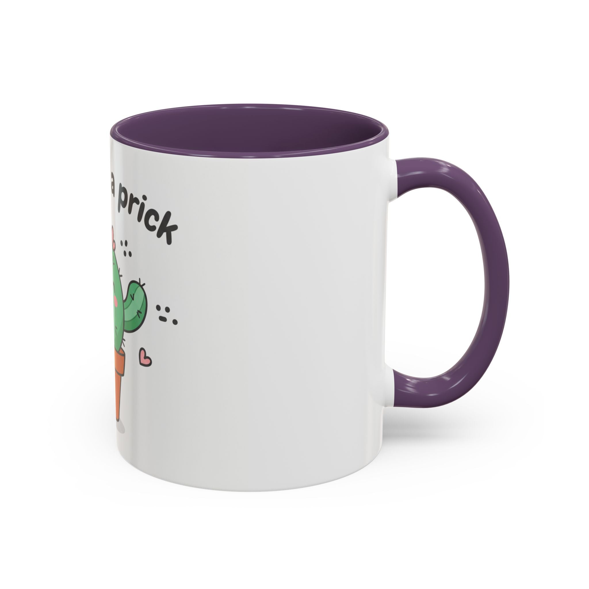 Cute Cactus Humor Accent Coffee Mug — Funny Succulent Coffee Cup (11/15 oz)