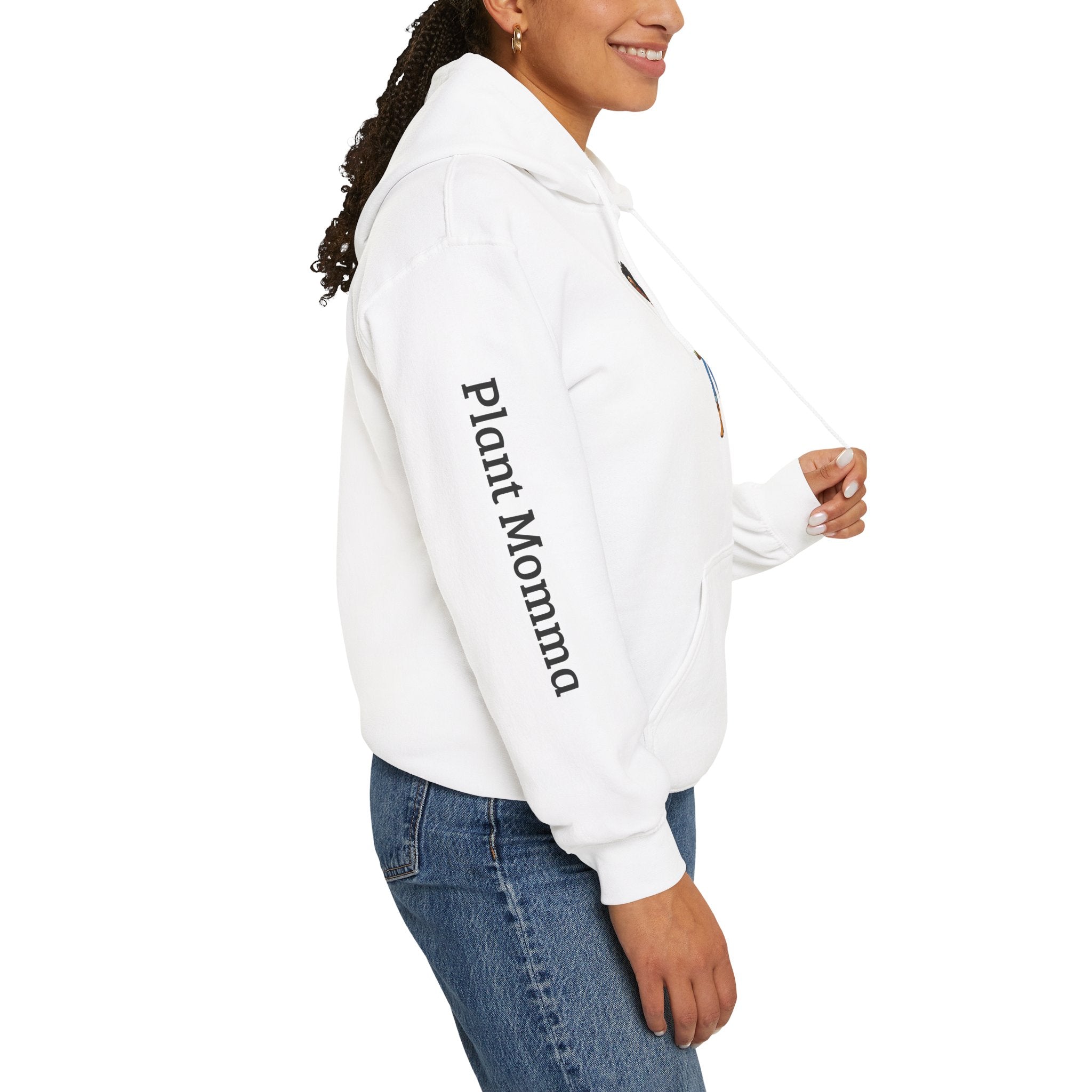 Afro Plant Momma Hoodie — Cozy Sweatshirt for Gardeners & Plant Lovers