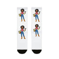 Gardener Girl Crew Socks — Sublimation Printed Gardening Socks