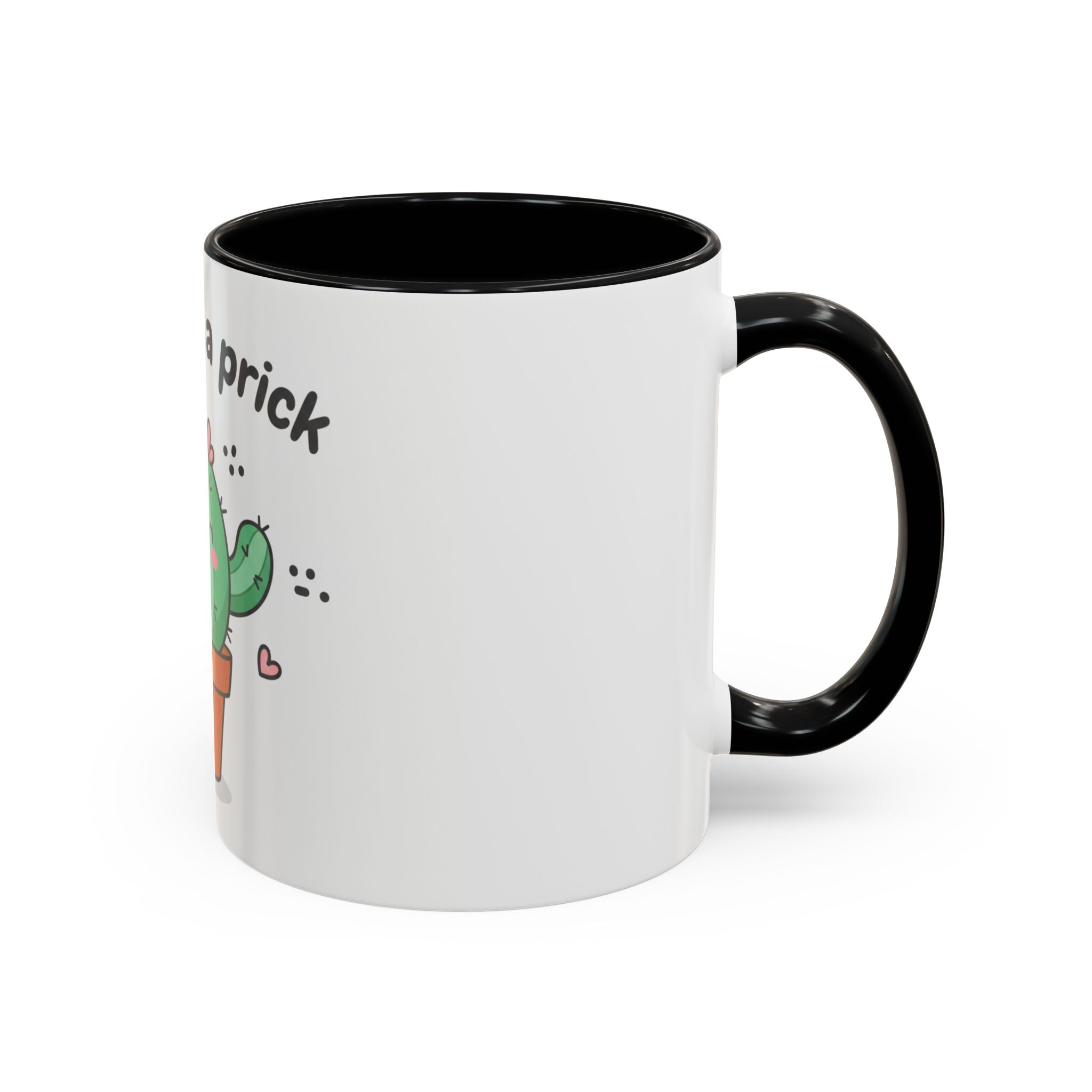 Cute Cactus Humor Accent Coffee Mug — Funny Succulent Coffee Cup (11/15 oz)