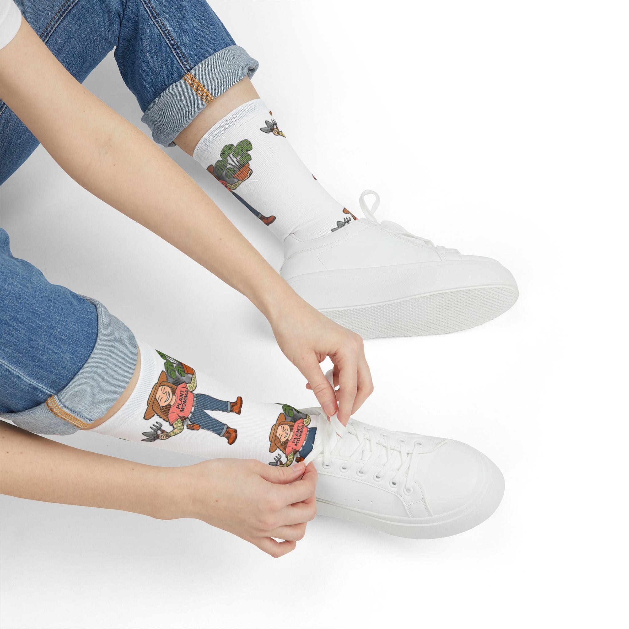 Gardener Graphic Crew Socks – Plant Lover Sublimation Socks