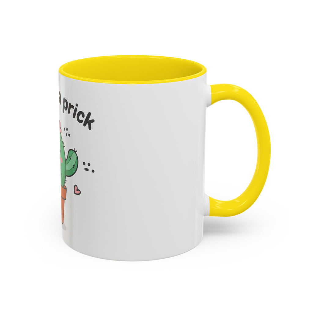 Cute Cactus Humor Accent Coffee Mug — Funny Succulent Coffee Cup (11/15 oz)