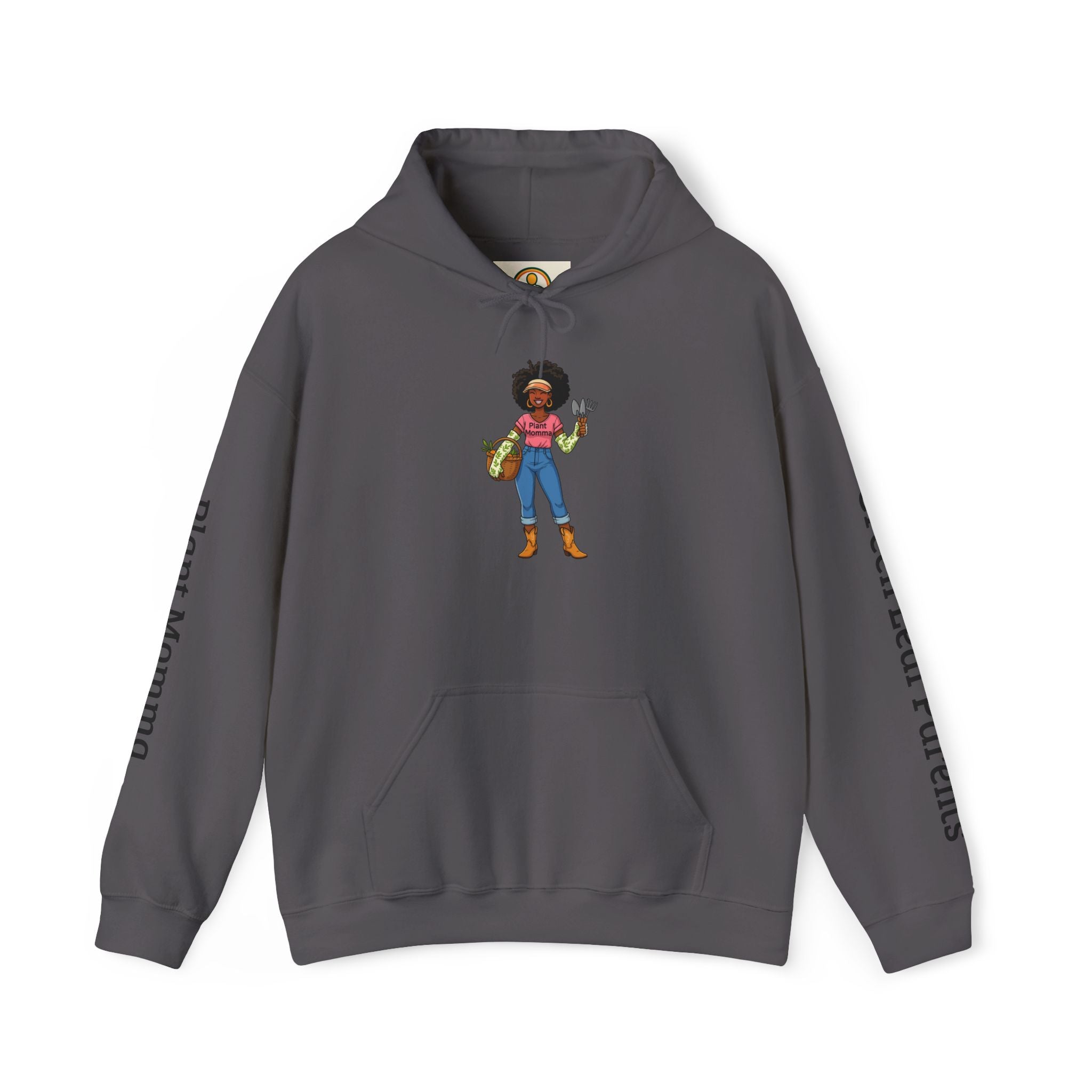Afro Plant Momma Hoodie — Cozy Sweatshirt for Gardeners & Plant Lovers
