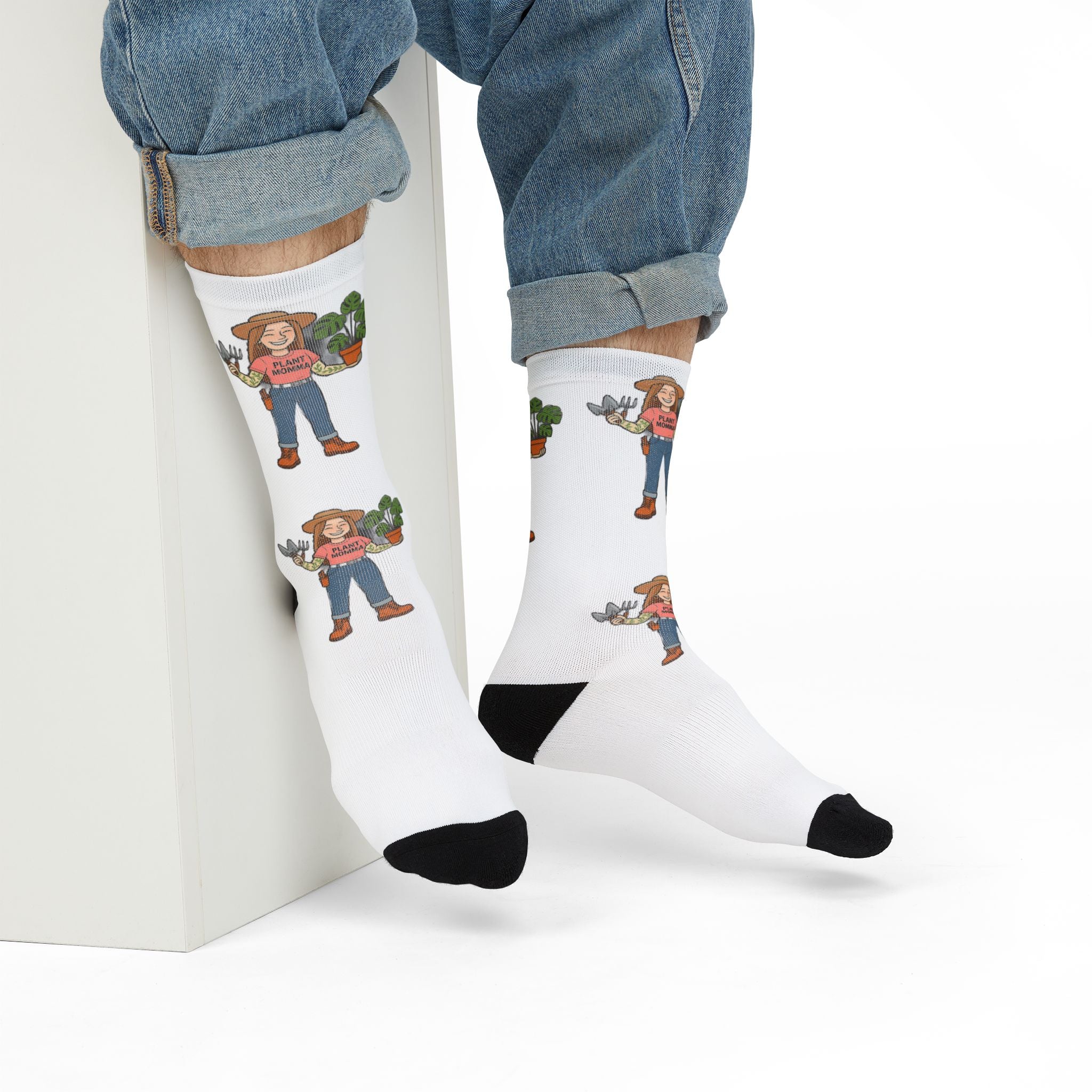 Gardener Graphic Crew Socks – Plant Lover Sublimation Socks