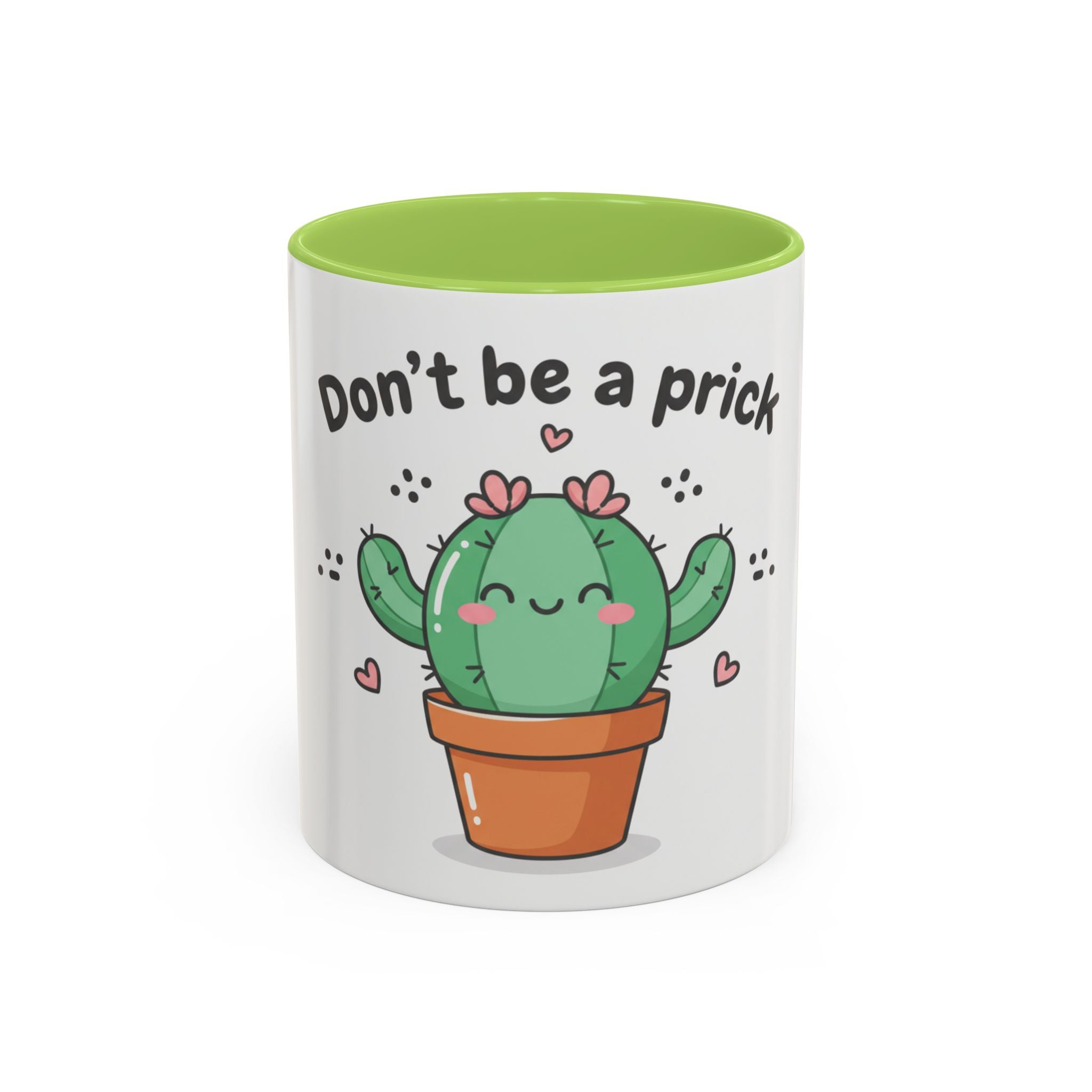 Cute Cactus Humor Accent Coffee Mug — Funny Succulent Coffee Cup (11/15 oz)
