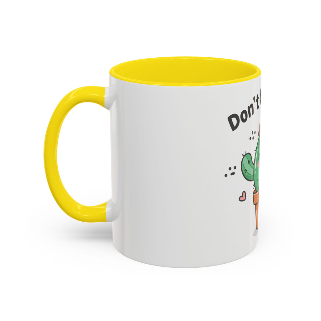 Cute Cactus Humor Accent Coffee Mug — Funny Succulent Coffee Cup (11/15 oz)