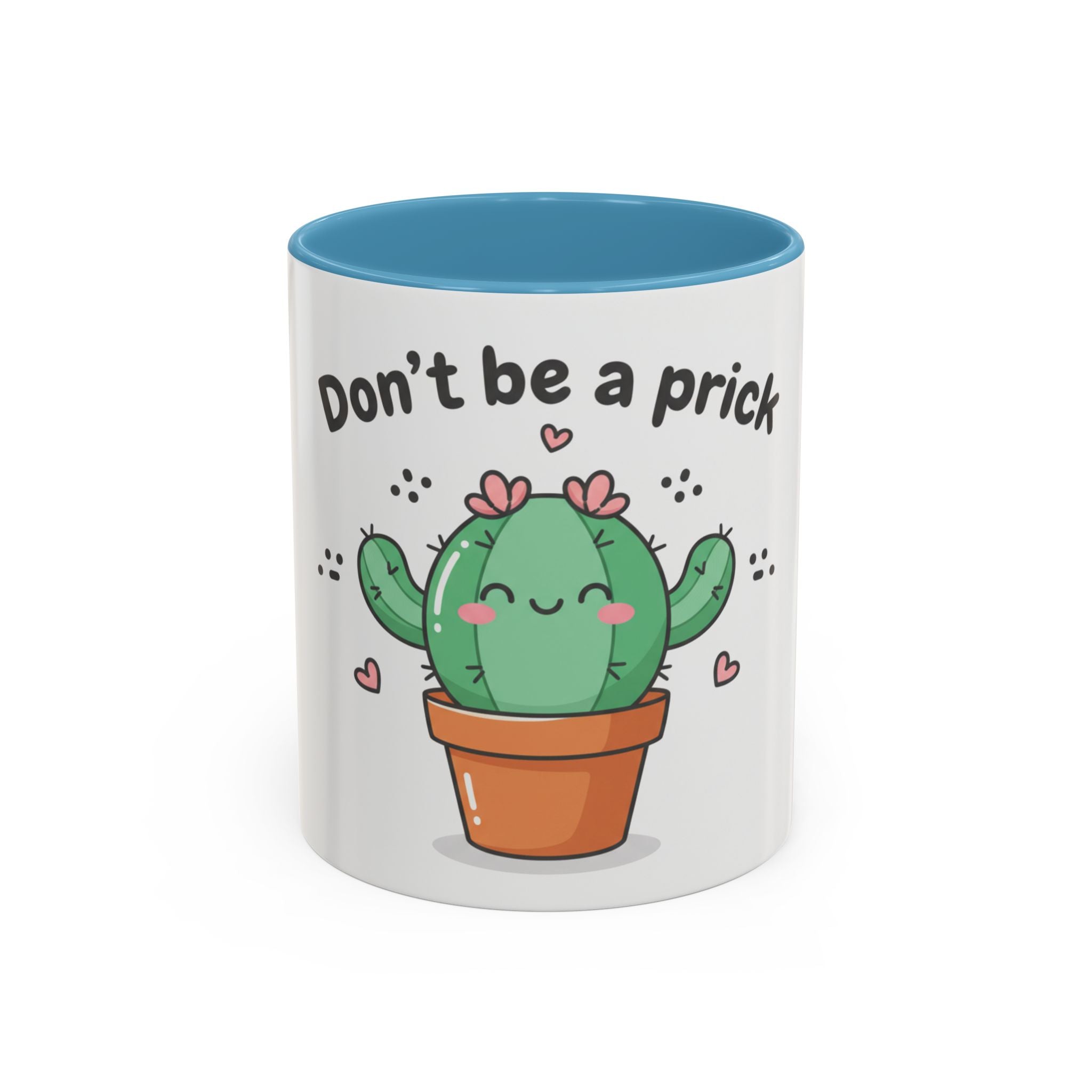Cute Cactus Humor Accent Coffee Mug — Funny Succulent Coffee Cup (11/15 oz)