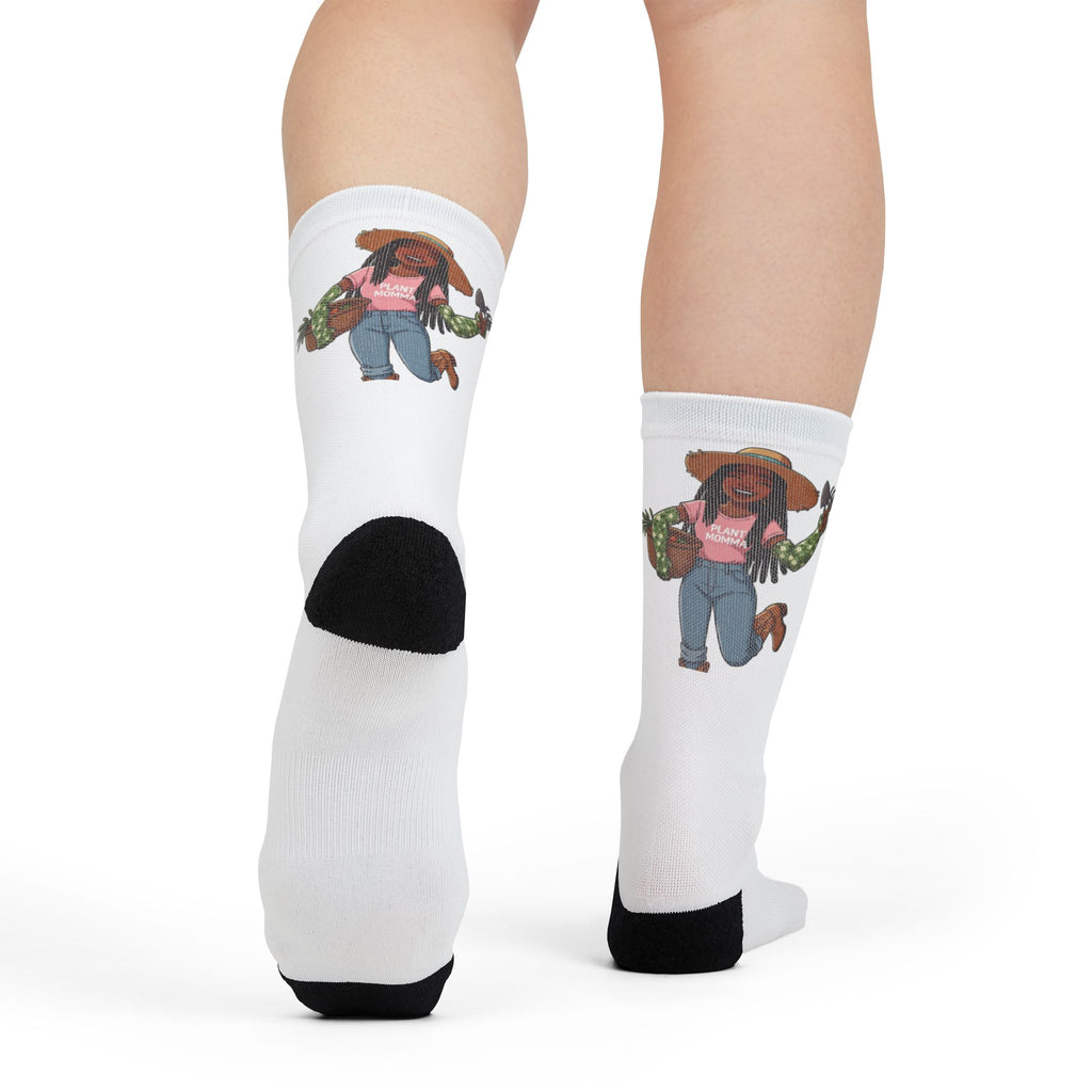 Garden Girl Crew Socks — Cute Plant Lady Sublimation Socks