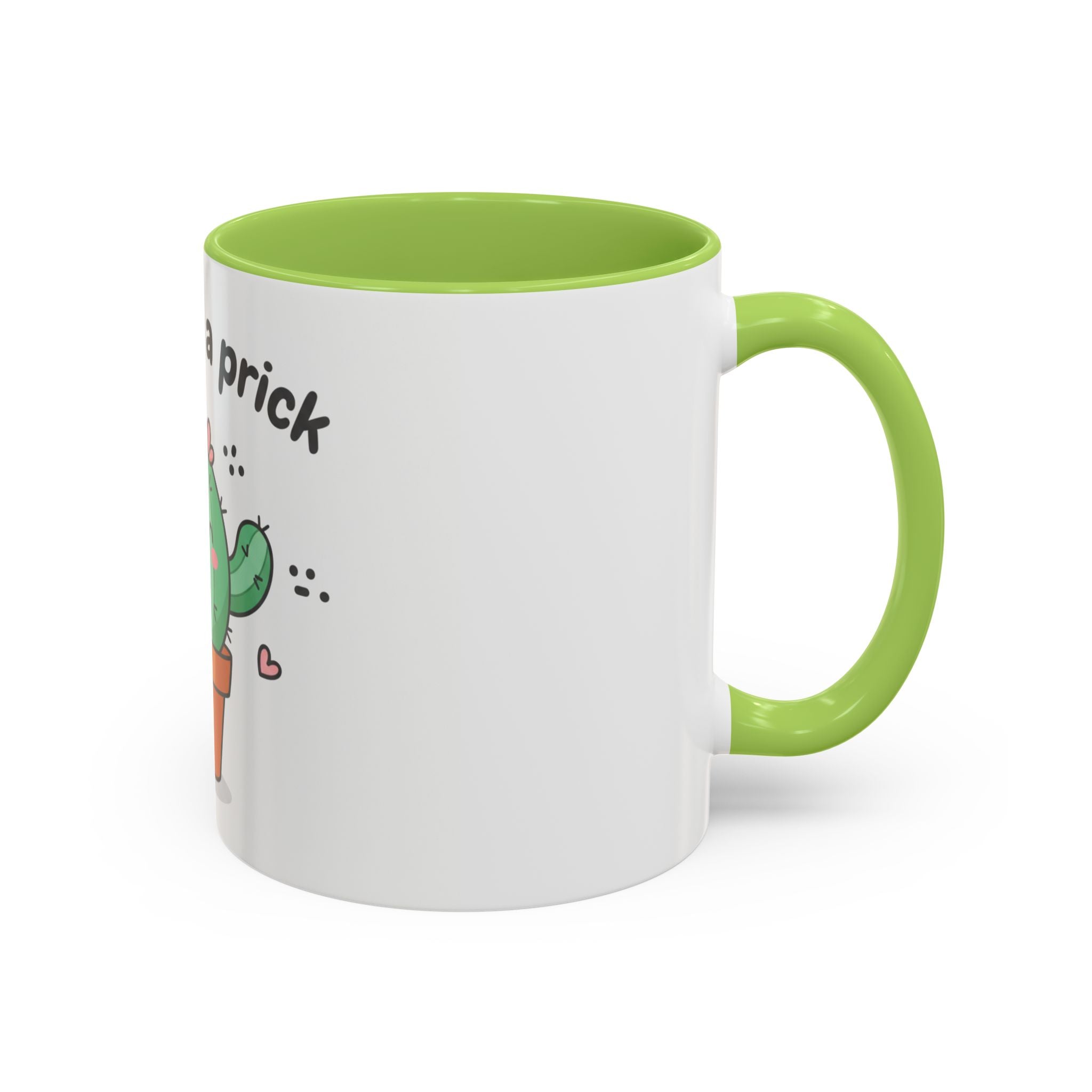 Cute Cactus Humor Accent Coffee Mug — Funny Succulent Coffee Cup (11/15 oz)
