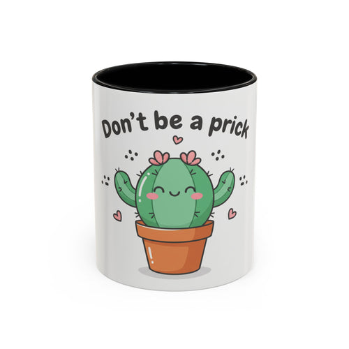 Cute Cactus Humor Accent Coffee Mug — Funny Succulent Coffee Cup (11/15 oz)