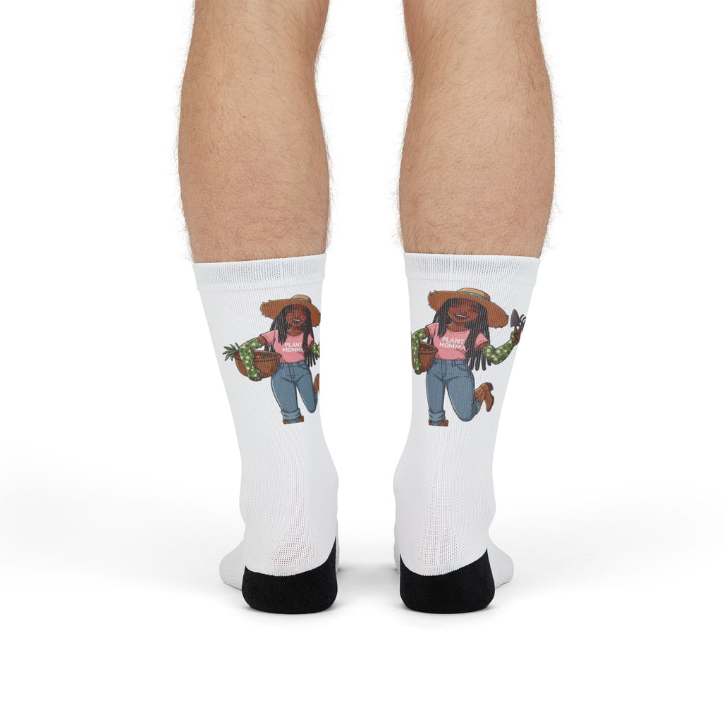 Garden Girl Crew Socks — Cute Plant Lady Sublimation Socks