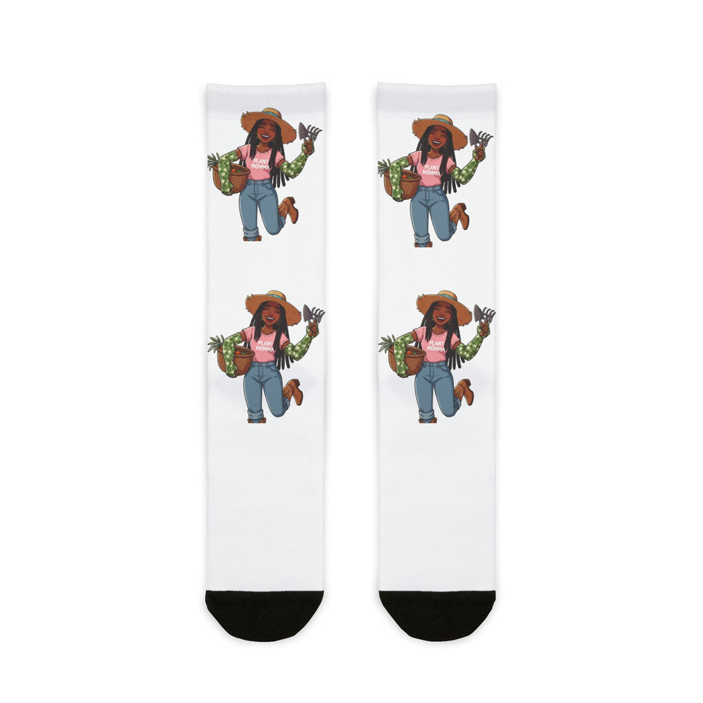 Garden Girl Crew Socks — Cute Plant Lady Sublimation Socks