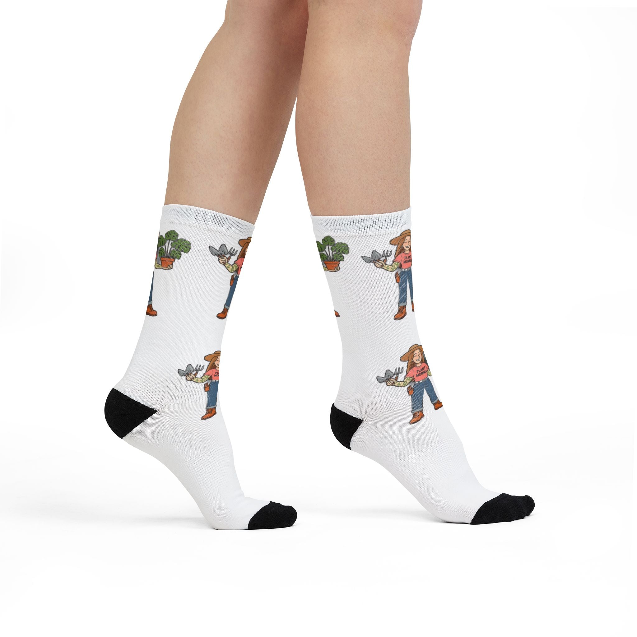 Gardener Graphic Crew Socks – Plant Lover Sublimation Socks