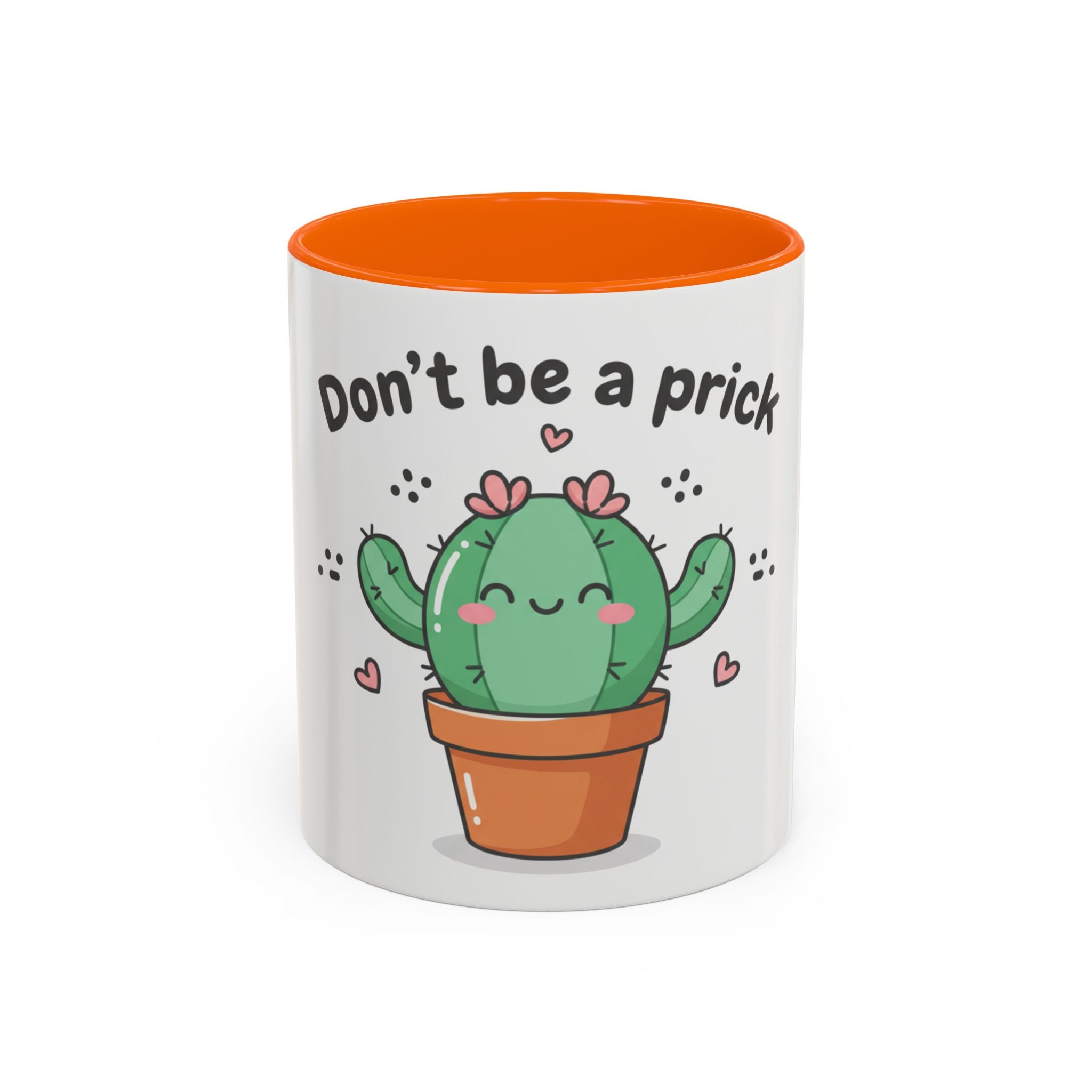 Cute Cactus Humor Accent Coffee Mug — Funny Succulent Coffee Cup (11/15 oz)