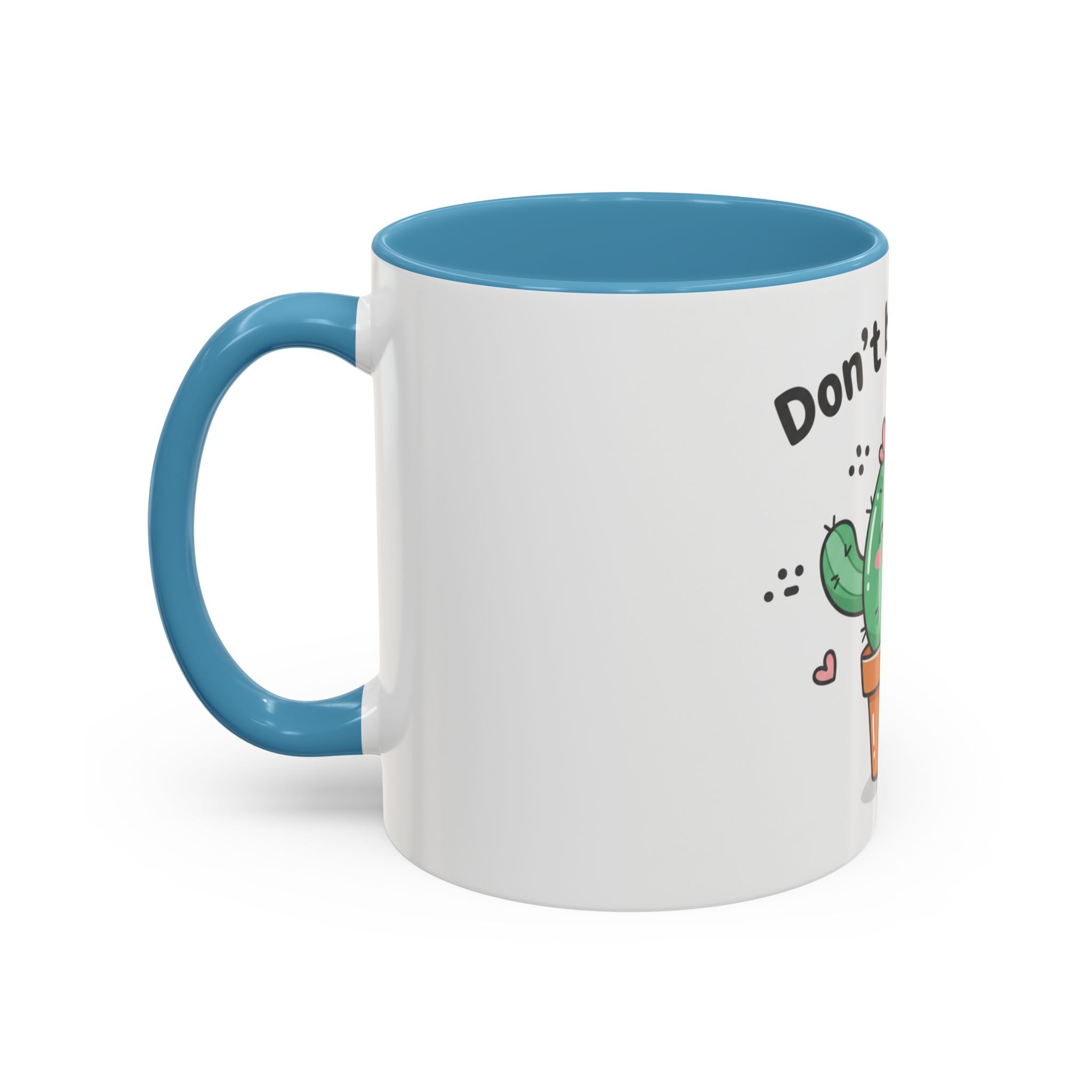Cute Cactus Humor Accent Coffee Mug — Funny Succulent Coffee Cup (11/15 oz)