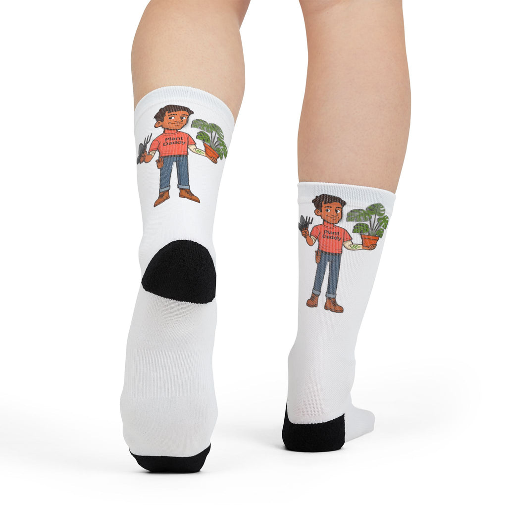 Gardener Character Crew Socks — Plant Lover Sublimation Socks